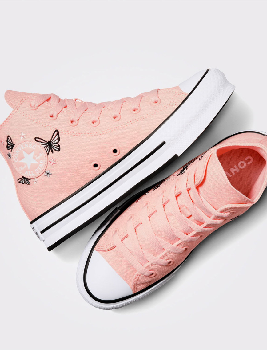 Converse Chuck Taylor All Star EVA Lift Butterflies Genç Pembe Platform Sneaker Converse Chuck Taylor All Star EVA Lift Butterflies Genç Pembe Platform Sneaker