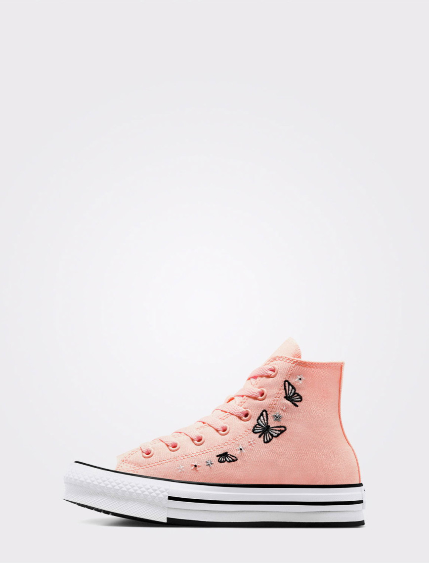 Converse Chuck Taylor All Star EVA Lift Butterflies Genç Pembe Platform Sneaker Converse Chuck Taylor All Star EVA Lift Butterflies Genç Pembe Platform Sneaker
