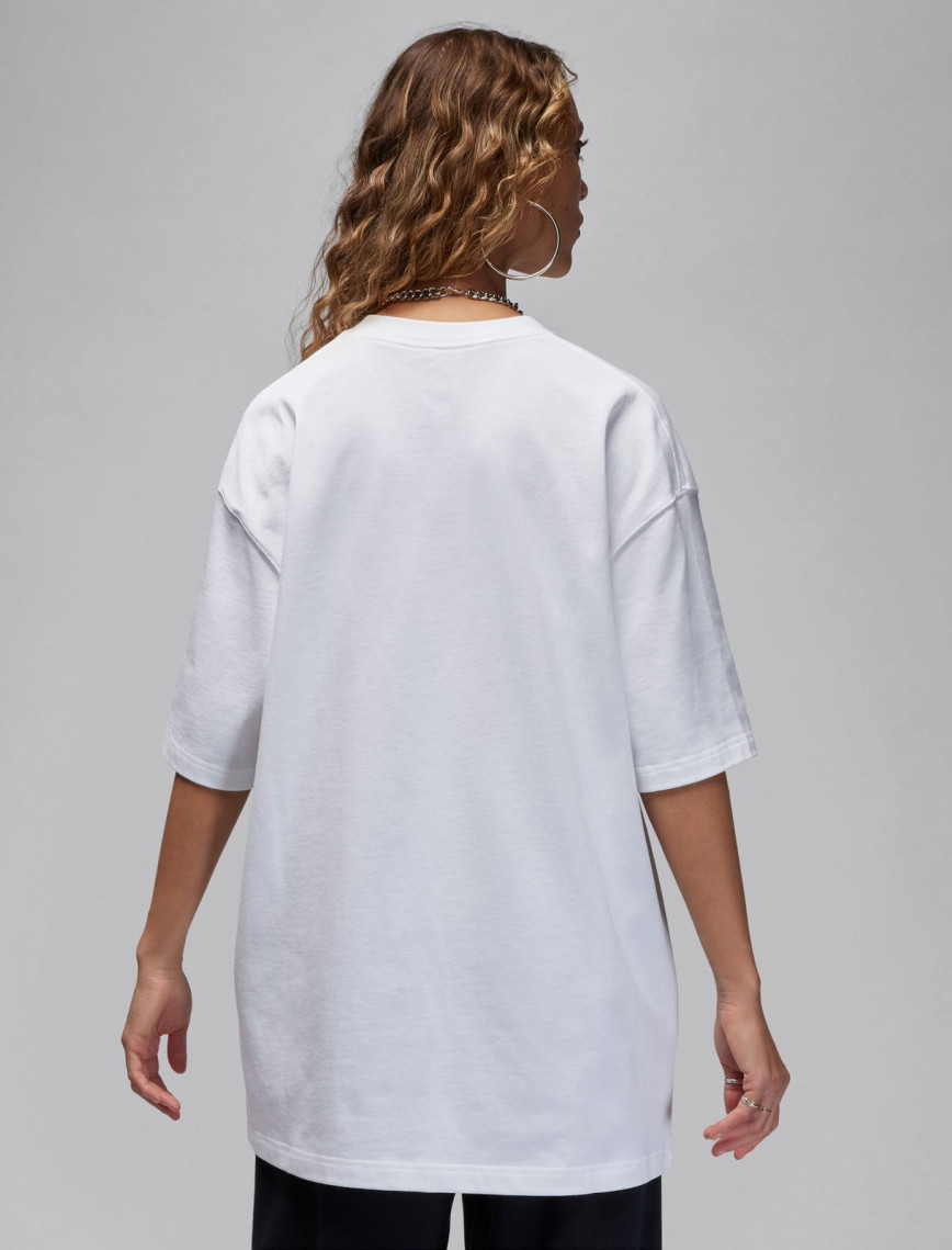 Jordan Essentials Oversize Kadın Beyaz T-Shirt Jordan Essentials Oversize Kadın Beyaz T-Shirt