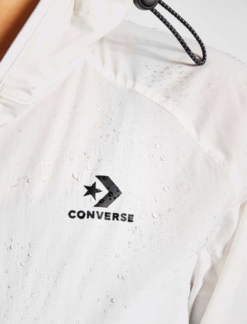 Converse Lightweight Windbreaker Kadın Beyaz Ceket Converse Lightweight Windbreaker Kadın Beyaz Ceket
