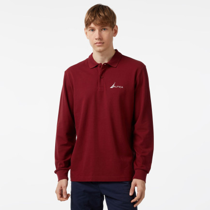 Nautica Erkek Bordo Classic Fit Uzun Kollu Polo Nautica Erkek Bordo Classic Fit Uzun Kollu Polo