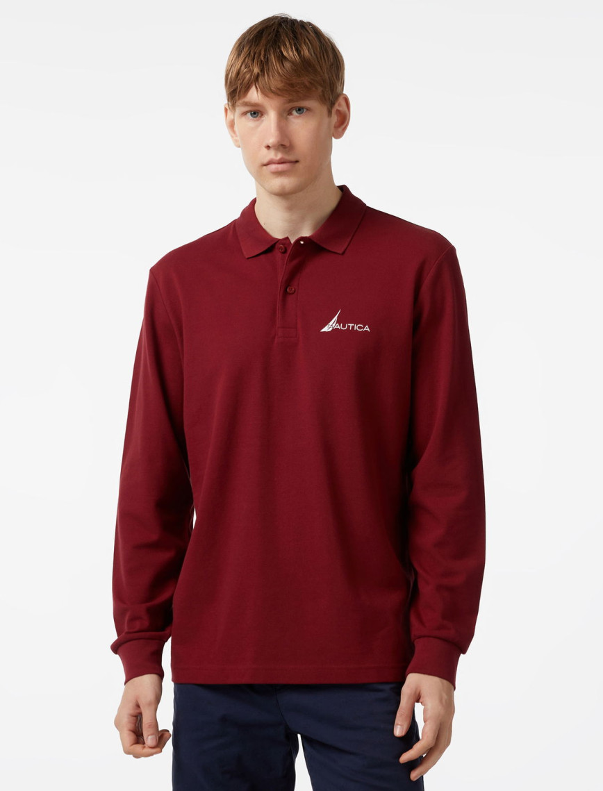 Nautica Erkek Yeşil Classic Fit Uzun Kollu Polo Nautica Erkek Yeşil Classic Fit Uzun Kollu Polo