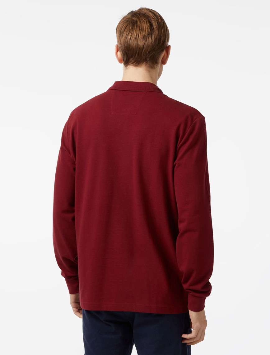 Nautica Erkek Bordo Classic Fit Uzun Kollu Polo Nautica Erkek Bordo Classic Fit Uzun Kollu Polo