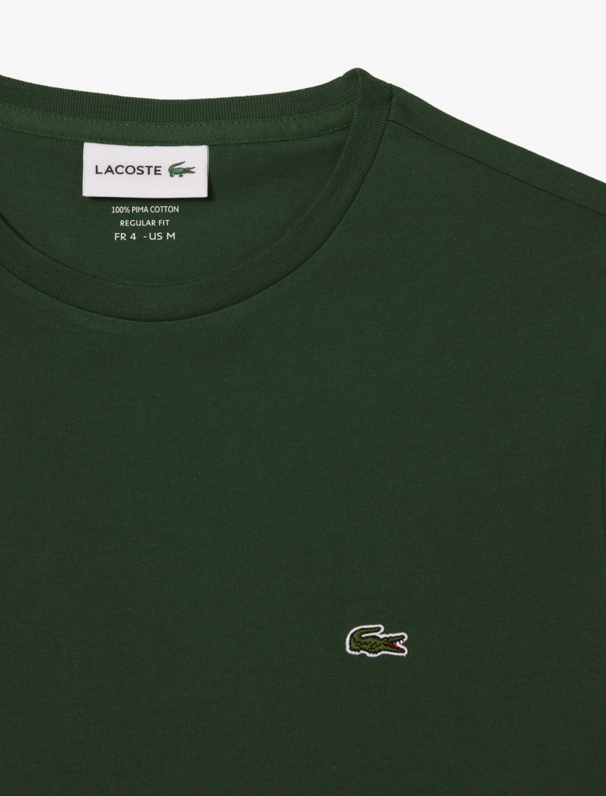Lacoste Erkek Regular Fit Bisiklet Yaka Koyu Yeşil T-Shirt Lacoste Erkek Regular Fit Bisiklet Yaka Koyu Yeşil T-Shirt