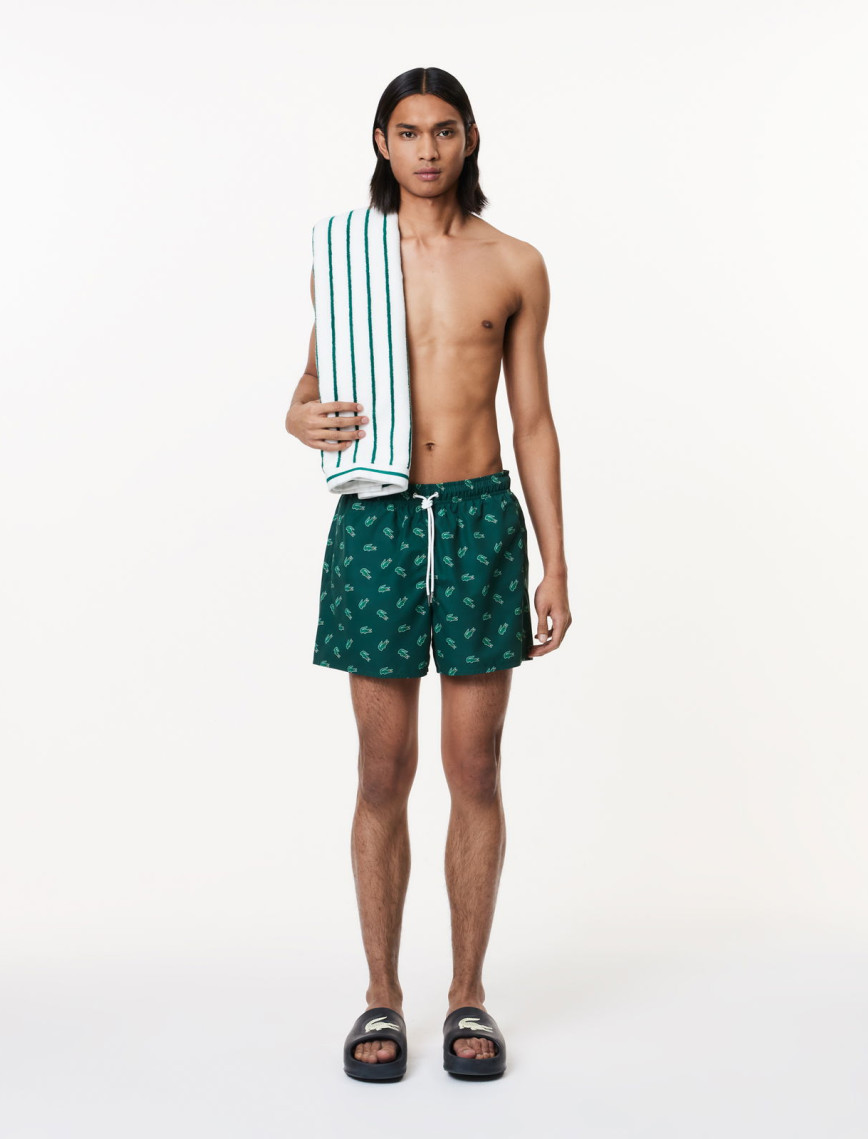 Lacoste Erkek Desenli Yeşil Mayo Lacoste Erkek Desenli Yeşil Mayo