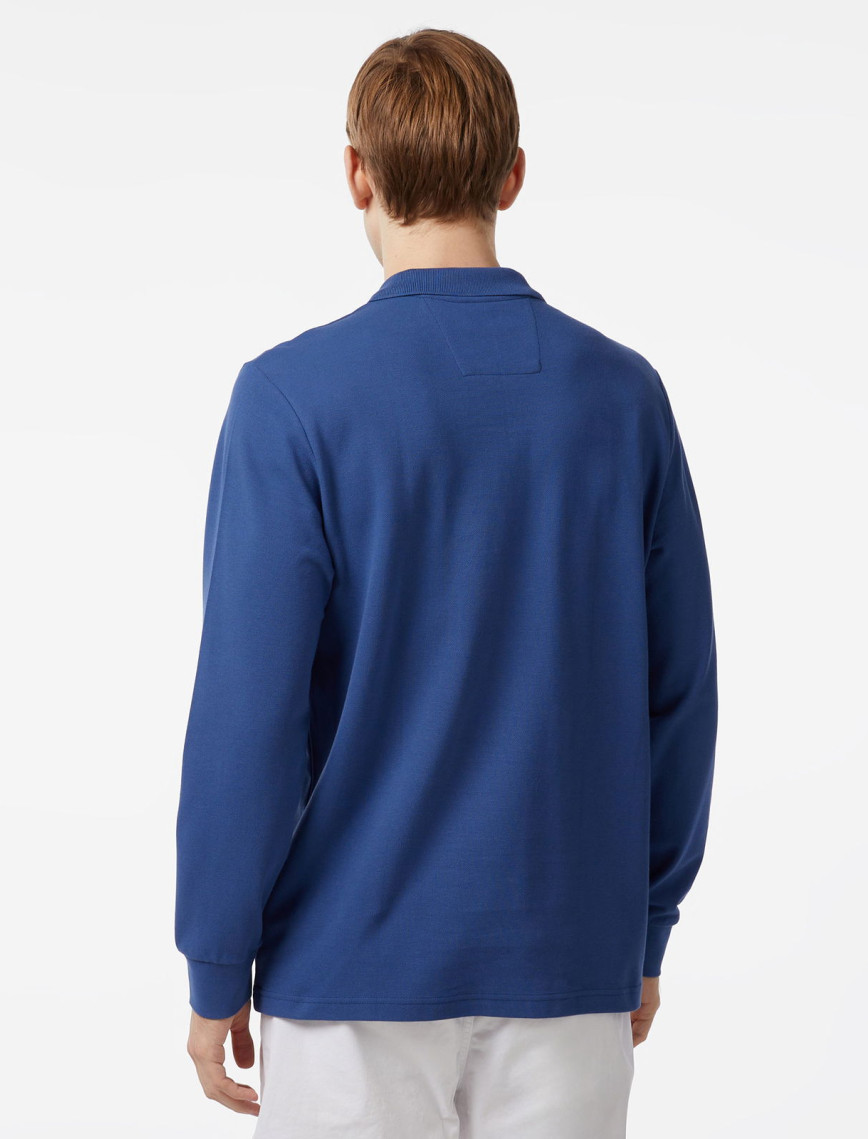 Nautica Erkek Mavi Classic Fit Uzun Kollu Polo Nautica Erkek Mavi Classic Fit Uzun Kollu Polo