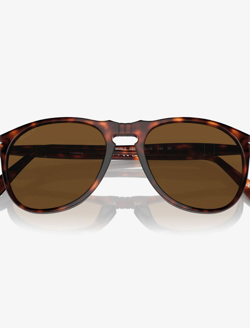 PERSOL Acetate Erkek Kahverengi Güneş Gözlüğü