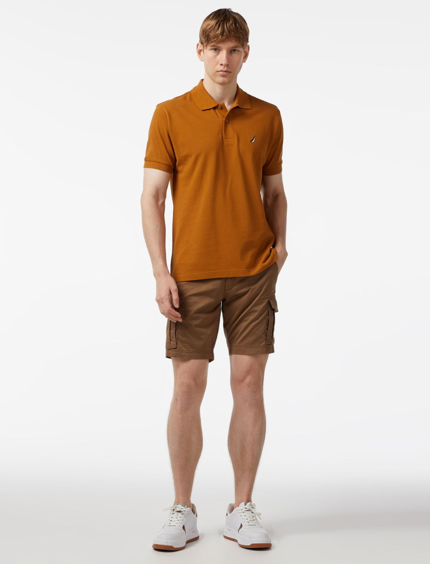 Nautica Erkek Kahverengi Classic Fit Kısa Kollu Polo Nautica Erkek Kahverengi Classic Fit Kısa Kollu Polo