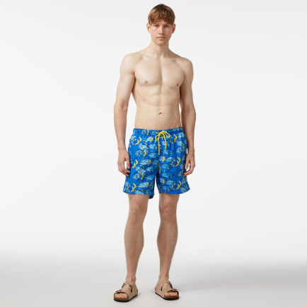 Nautica Erkek Mavi Standart Fit Mayo Şort