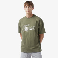 Lacoste Erkek Oversize Fit Bisiklet Yaka Baskılı Haki T-Shirt Lacoste Erkek Oversize Fit Bisiklet Yaka Baskılı Haki T-Shirt