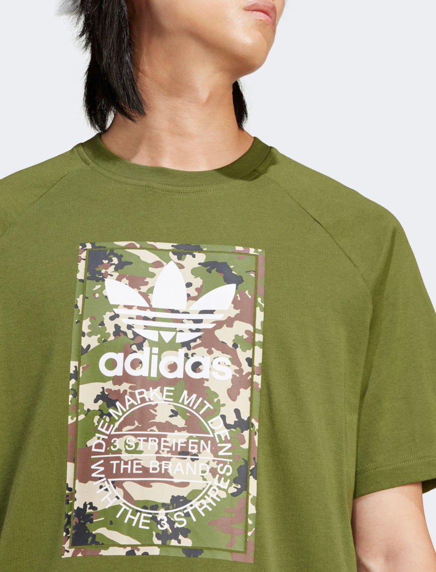 adidas Originals Camo Tongue Erkek Yeşil T-Shirt adidas Originals Camo Tongue Erkek Yeşil T-Shirt