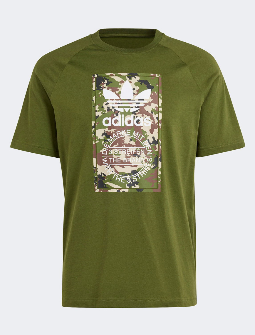 adidas Originals Camo Tongue Erkek Yeşil T-Shirt adidas Originals Camo Tongue Erkek Yeşil T-Shirt