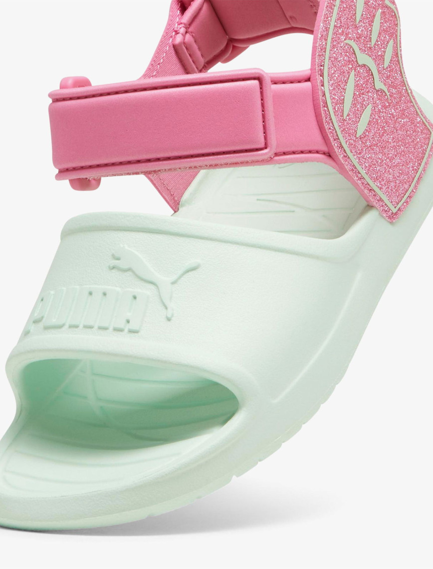 Puma Divecat V2 Injex Hero Glitz Çocuk Yeşil/Pembe Sandalet