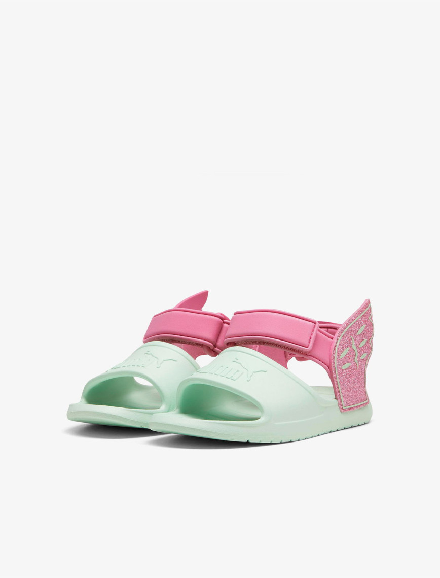 Puma Divecat V2 Injex Hero Glitz Çocuk Yeşil/Pembe Sandalet