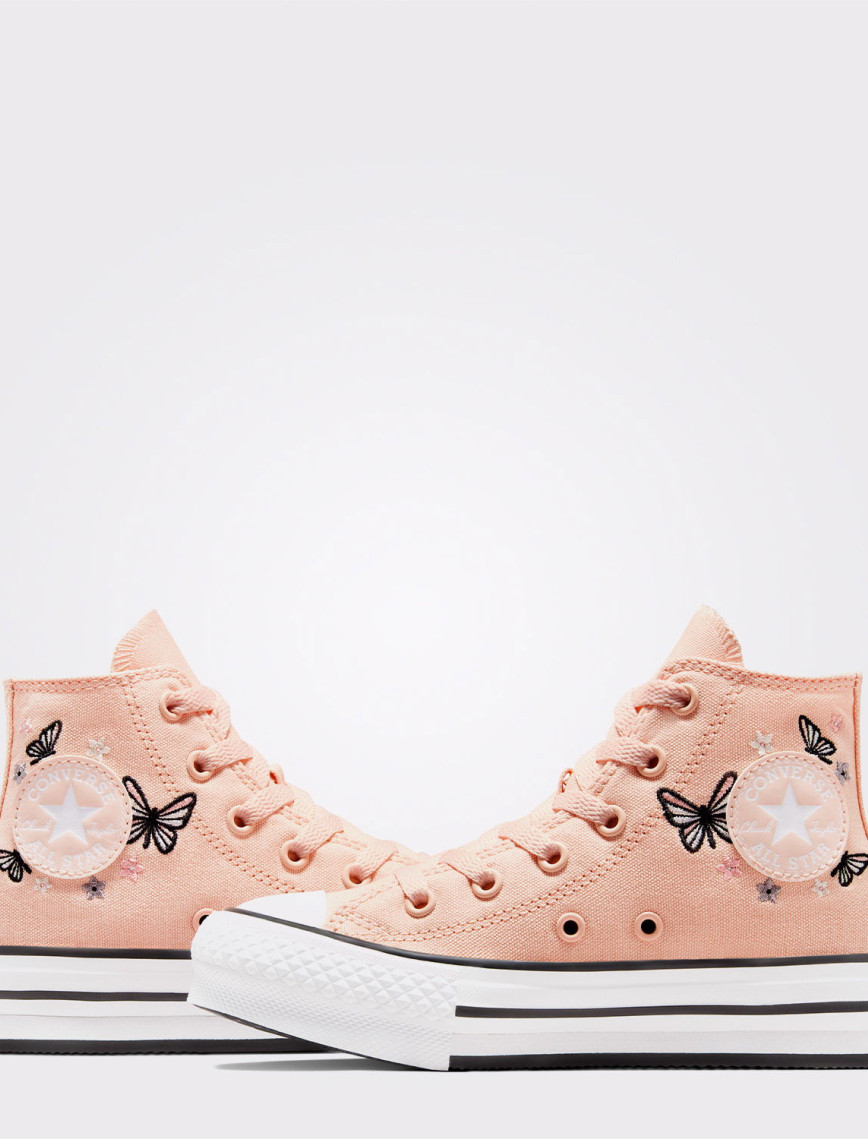 Converse Chuck Taylor All Star EVA Lift Butterflies Çocuk Pembe Platform Sneaker Converse Chuck Taylor All Star EVA Lift Butterflies Çocuk Pembe Platform Sneaker