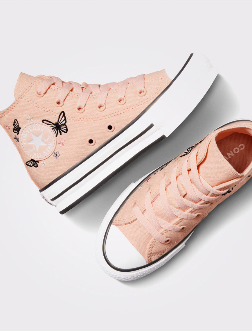 Converse Chuck Taylor All Star EVA Lift Butterflies Çocuk Pembe Platform Sneaker Converse Chuck Taylor All Star EVA Lift Butterflies Çocuk Pembe Platform Sneaker