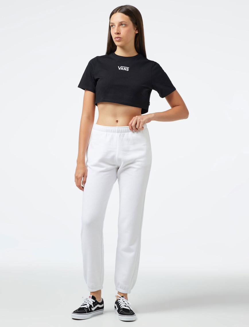 Vans Flying V Crew Crop ii Kadın Siyah T-Shirt Vans Flying V Crew Crop ii Kadın Siyah T-Shirt