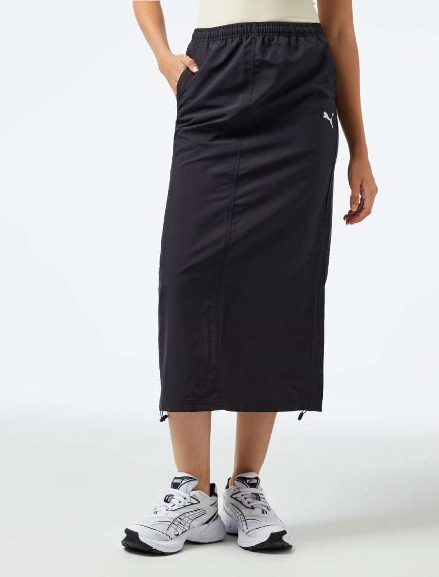 Puma Dare To Midi Woven Skirt Kadın Siyah Etek Puma Dare To Midi Woven Skirt Kadın Siyah Etek