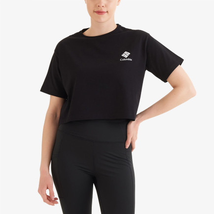 Columbia Framed Halftone Logo Kadın Siyah T-Shirt Columbia Framed Halftone Logo Kadın Siyah T-Shirt