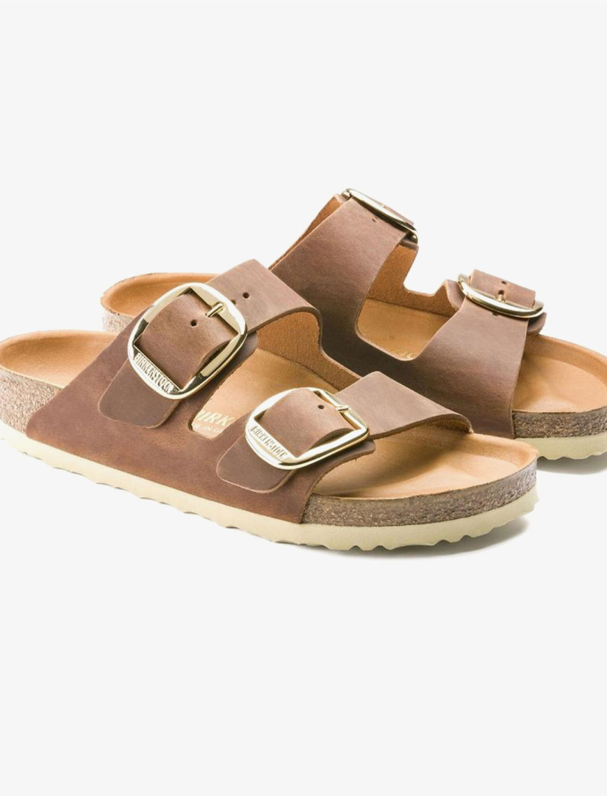 Birkenstock Arizona Big Buckle Leoi Kadın Kahverengi Terlik Birkenstock Arizona Big Buckle Leoi Kadın Kahverengi Terlik
