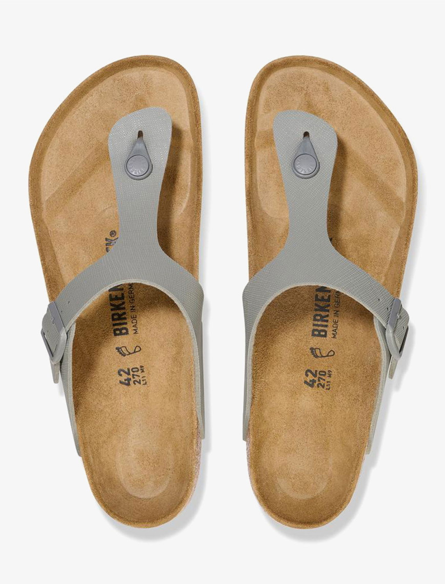 Birkenstock Gizeh Bf Saffiano Erkek Gri Terlik Birkenstock Gizeh Bf Saffiano Erkek Gri Terlik