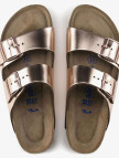 Birkenstock Arizona Sfb Nl Metallic Kadın Kahverengi Terlik Birkenstock Arizona Sfb Nl Metallic Kadın Kahverengi Terlik
