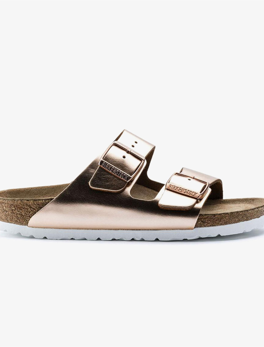 Birkenstock Arizona Sfb Nl Metallic Kadın Kahverengi Terlik Birkenstock Arizona Sfb Nl Metallic Kadın Kahverengi Terlik