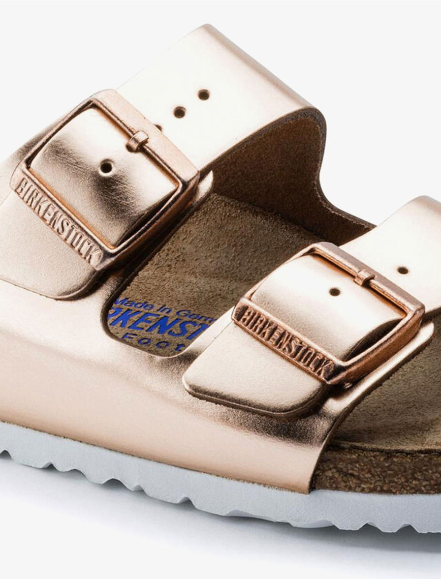 Birkenstock Arizona Sfb Nl Metallic Kadın Kahverengi Terlik Birkenstock Arizona Sfb Nl Metallic Kadın Kahverengi Terlik