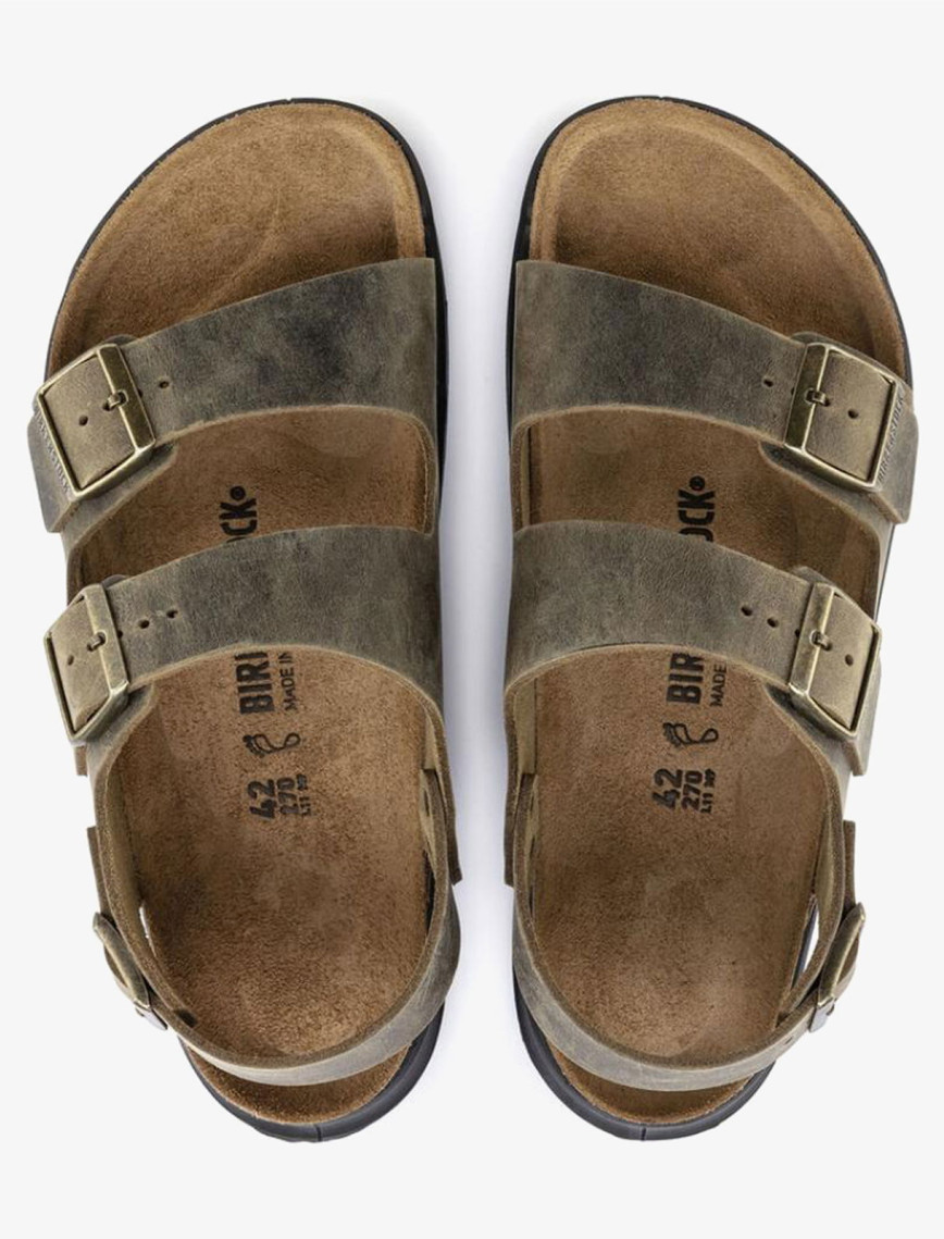 Birkenstock Milano Artic Old Erkek Haki Terlik Birkenstock Milano Artic Old Erkek Haki Terlik