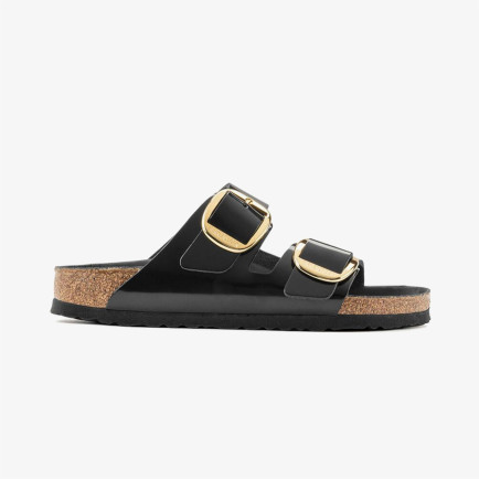 Birkenstock Arizona Big Buckle Nl High Shine Kadın Siyah Terlik Birkenstock Arizona Big Buckle Nl High Shine Kadın Siyah Terlik