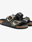 Birkenstock Arizona Big Buckle Nl High Shine Kadın Siyah Terlik Birkenstock Arizona Big Buckle Nl High Shine Kadın Siyah Terlik