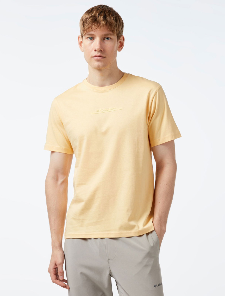 Columbia Bar Split Graphic Erkek Sarı T-Shirt Columbia Bar Split Graphic Erkek Sarı T-Shirt