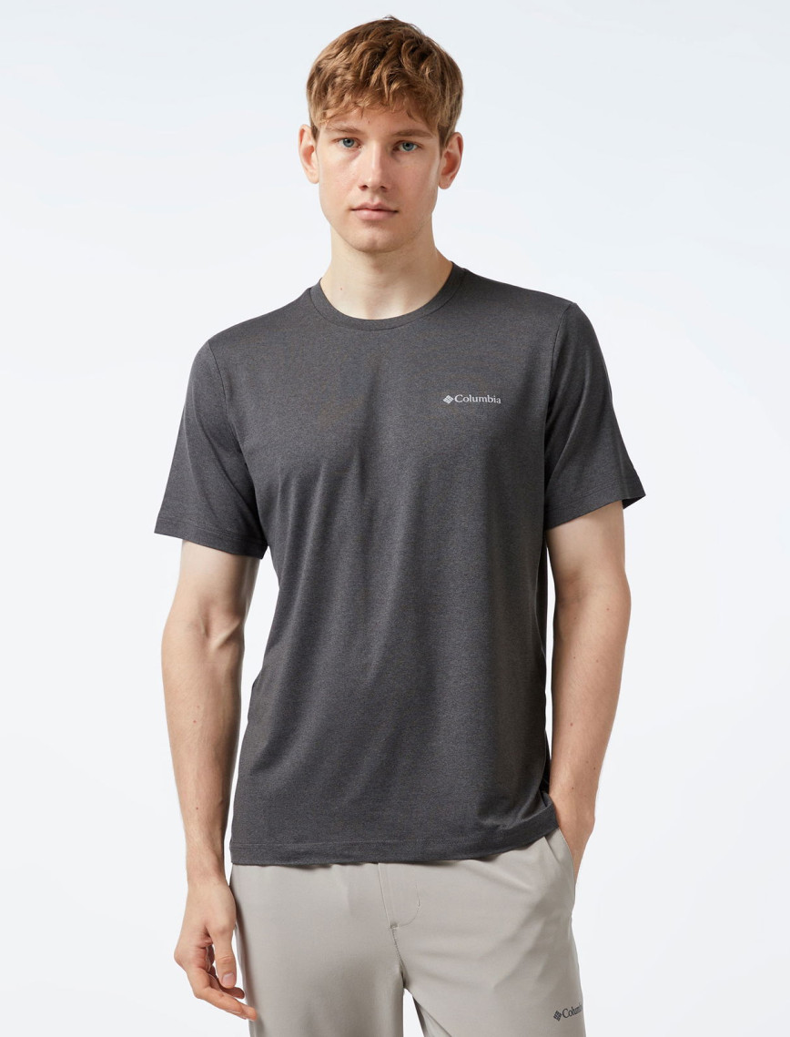 Columbia Tech Trail Crew Neck Erkek Gri T-Shirt Columbia Tech Trail Crew Neck Erkek Gri T-Shirt