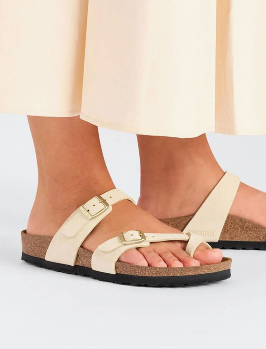 Birkenstock Mayari Nu Kadın Ekru Terlik Birkenstock Mayari Nu Kadın Ekru Terlik