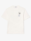Lacoste Bisiklet Yaka Baskılı Erkek Beyaz T-Shirt Lacoste Bisiklet Yaka Baskılı Erkek Beyaz T-Shirt