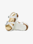 Birkenstock Kumba Bf Shiny Lizard Embossed Çocuk Beyaz Sandalet Birkenstock Kumba Bf Shiny Lizard Embossed Çocuk Beyaz Sandalet