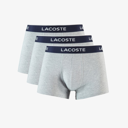 Lacoste Erkek 3'lü Gri Boxer Lacoste Erkek 3'lü Gri Boxer