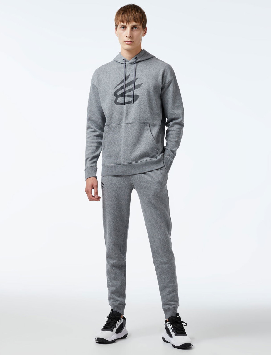 Under Armour Curry Splash Erkek Gri Hoodie