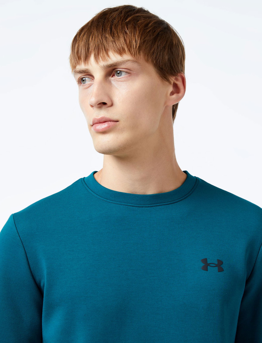 Under Armour Unstoppable Flc Crew Erkek Mavi Sweatshirt Under Armour Unstoppable Flc Crew Erkek Mavi Sweatshirt