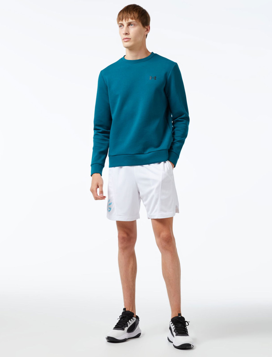 Under Armour Unstoppable Flc Crew Erkek Mavi Sweatshirt Under Armour Unstoppable Flc Crew Erkek Mavi Sweatshirt