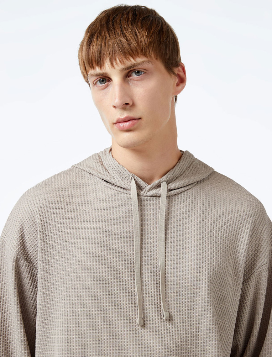 Under Armour Rival Waffle Erkek Kahverengi Hoodie