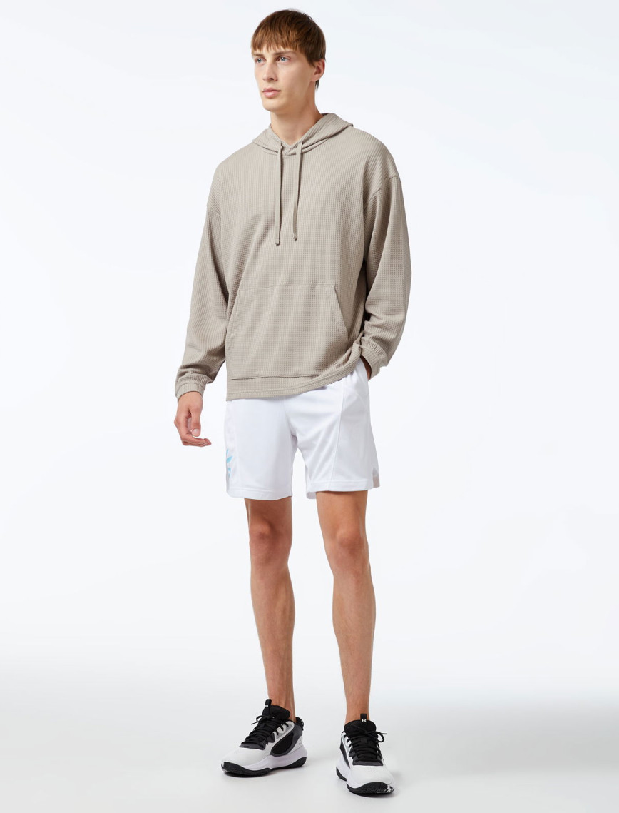 Under Armour Rival Waffle Erkek Kahverengi Hoodie