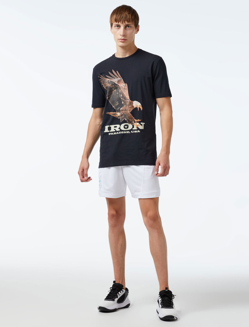 Under Armour Pjt Rck Eagle Graphic Ss Erkek Siyah T-Shirt Under Armour Pjt Rck Eagle Graphic Ss Erkek Siyah T-Shirt