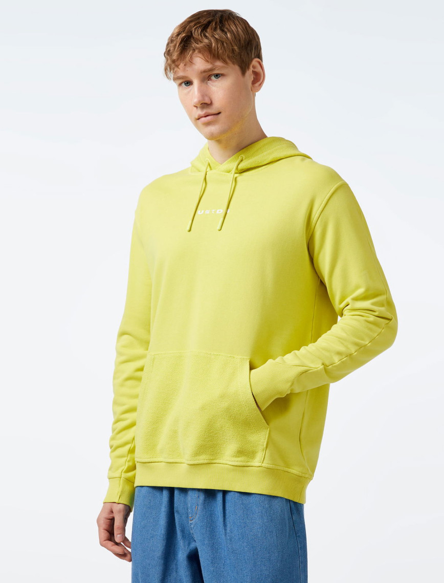 UNITED4 Essentials Erkek Sarı Hoodie UNITED4 Essentials Erkek Sarı Hoodie