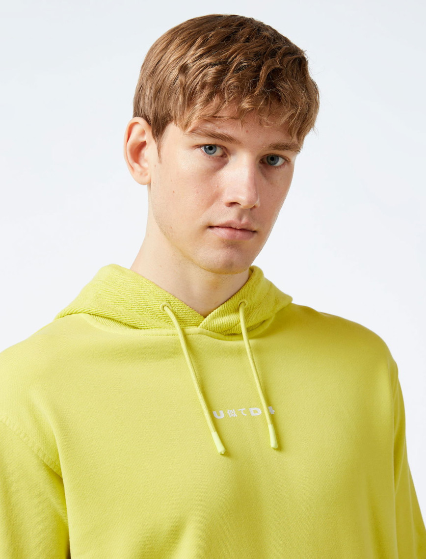 UNITED4 Essentials Erkek Sarı Hoodie UNITED4 Essentials Erkek Sarı Hoodie