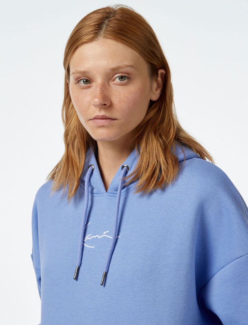 Karl Kani KK Small Signature Star Os Kadın Mavi Sweatshirt Karl Kani KK Small Signature Star Os Kadın Mavi Sweatshirt