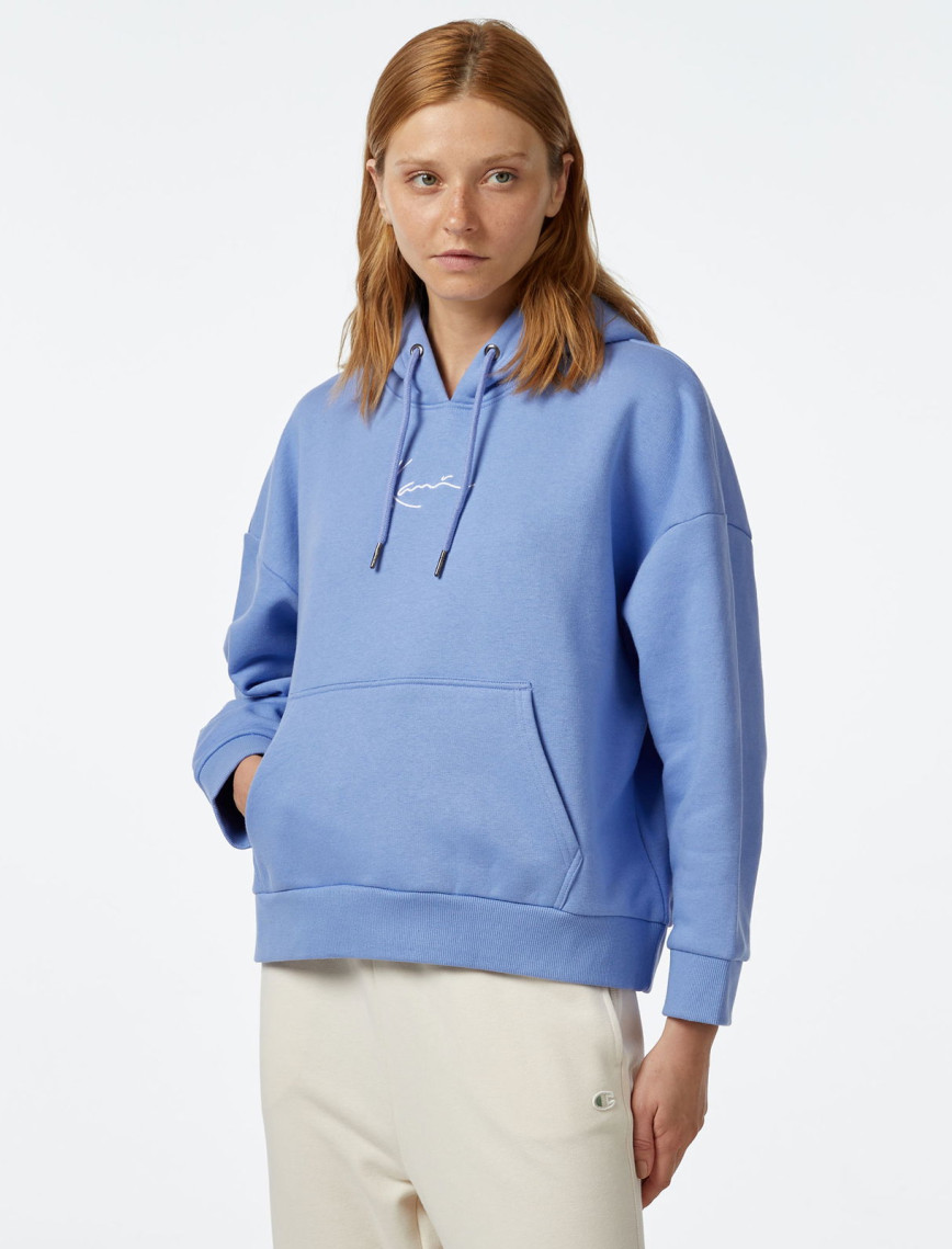 Karl Kani KK Small Signature Star Os Kadın Mavi Sweatshirt Karl Kani KK Small Signature Star Os Kadın Mavi Sweatshirt