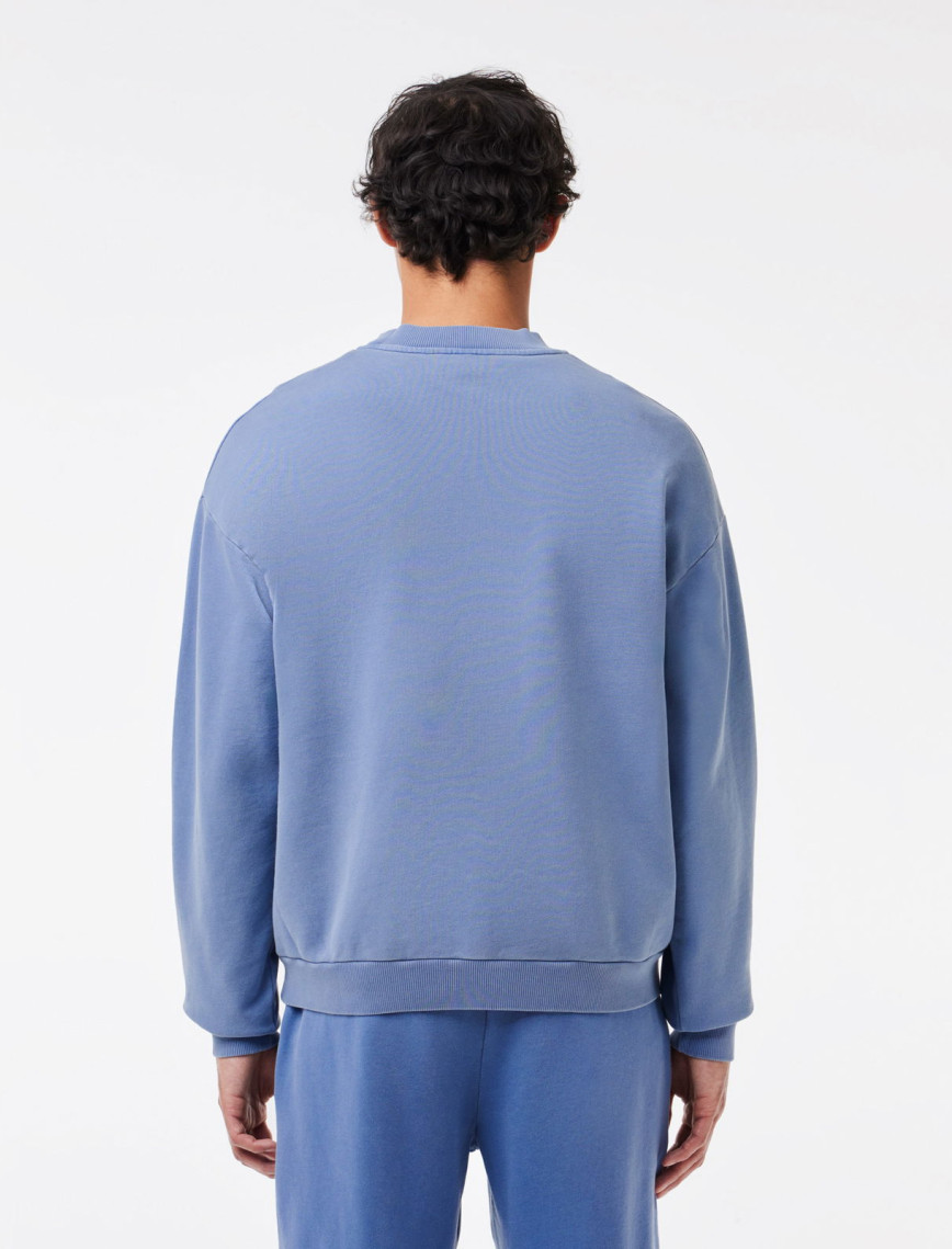 Lacoste Erkek Loose Fit Bisiklet Yaka Mavi Sweatshirt Lacoste Erkek Loose Fit Bisiklet Yaka Mavi Sweatshirt