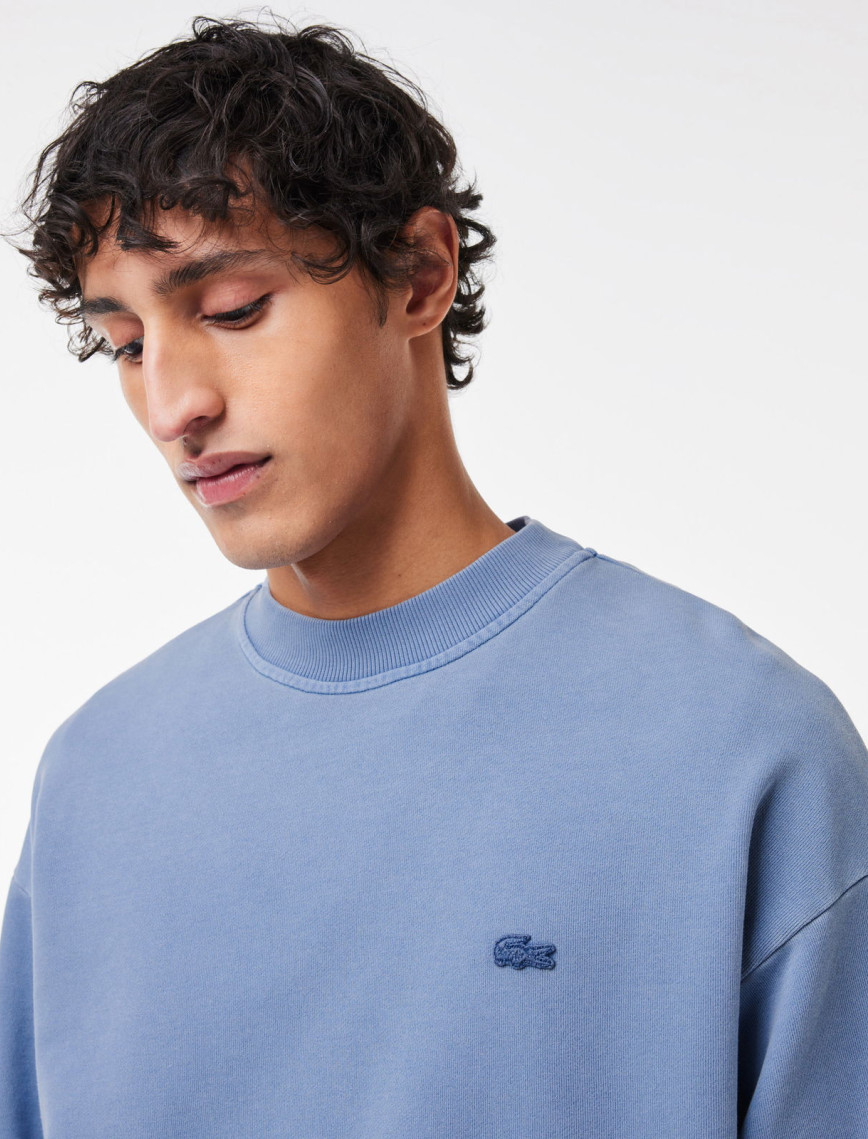 Lacoste Erkek Loose Fit Bisiklet Yaka Mavi Sweatshirt Lacoste Erkek Loose Fit Bisiklet Yaka Mavi Sweatshirt