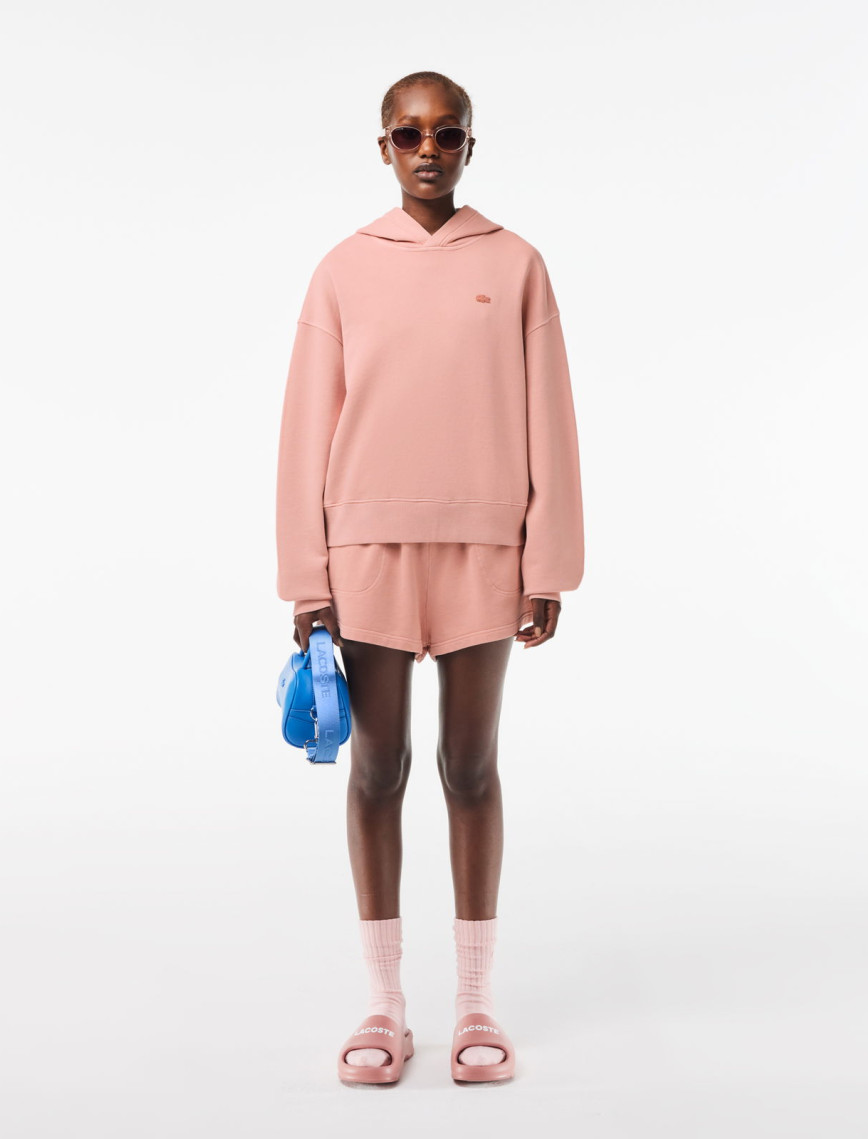 Lacoste Oversize Fit Kadın Pembe Hoodie Lacoste Oversize Fit Kadın Pembe Hoodie